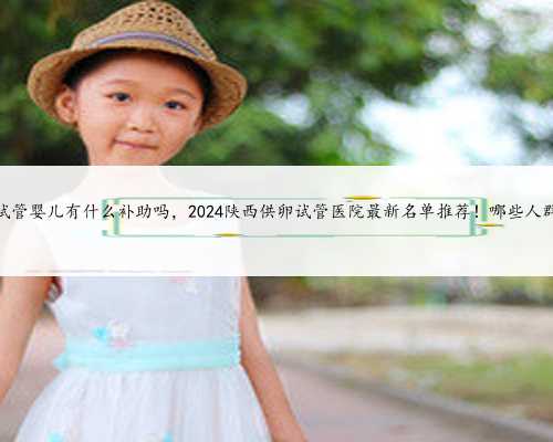 陕西省对做试管婴儿有什么补助吗，2024陕西供卵试管医院最新名单推荐！哪些