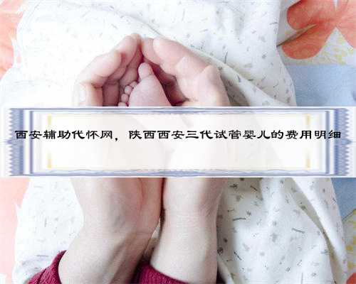 西安辅助代怀网，陕西西安三代试管婴儿的费用明细